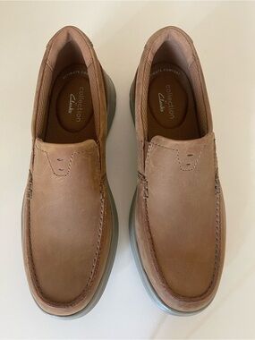Clarks Collection Men’s Tan Slip-On Loafers
